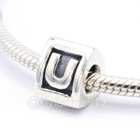 Authentic PANDORA Alphabet Letter - U - 790323U - Picture 1 of 9
